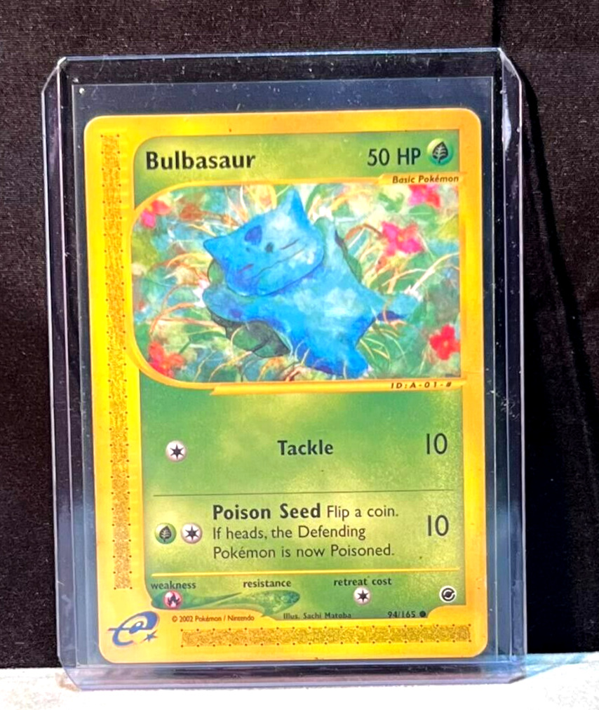 2002 Pokemon Bulbasaur #94/165 Card * Basic Pokemon