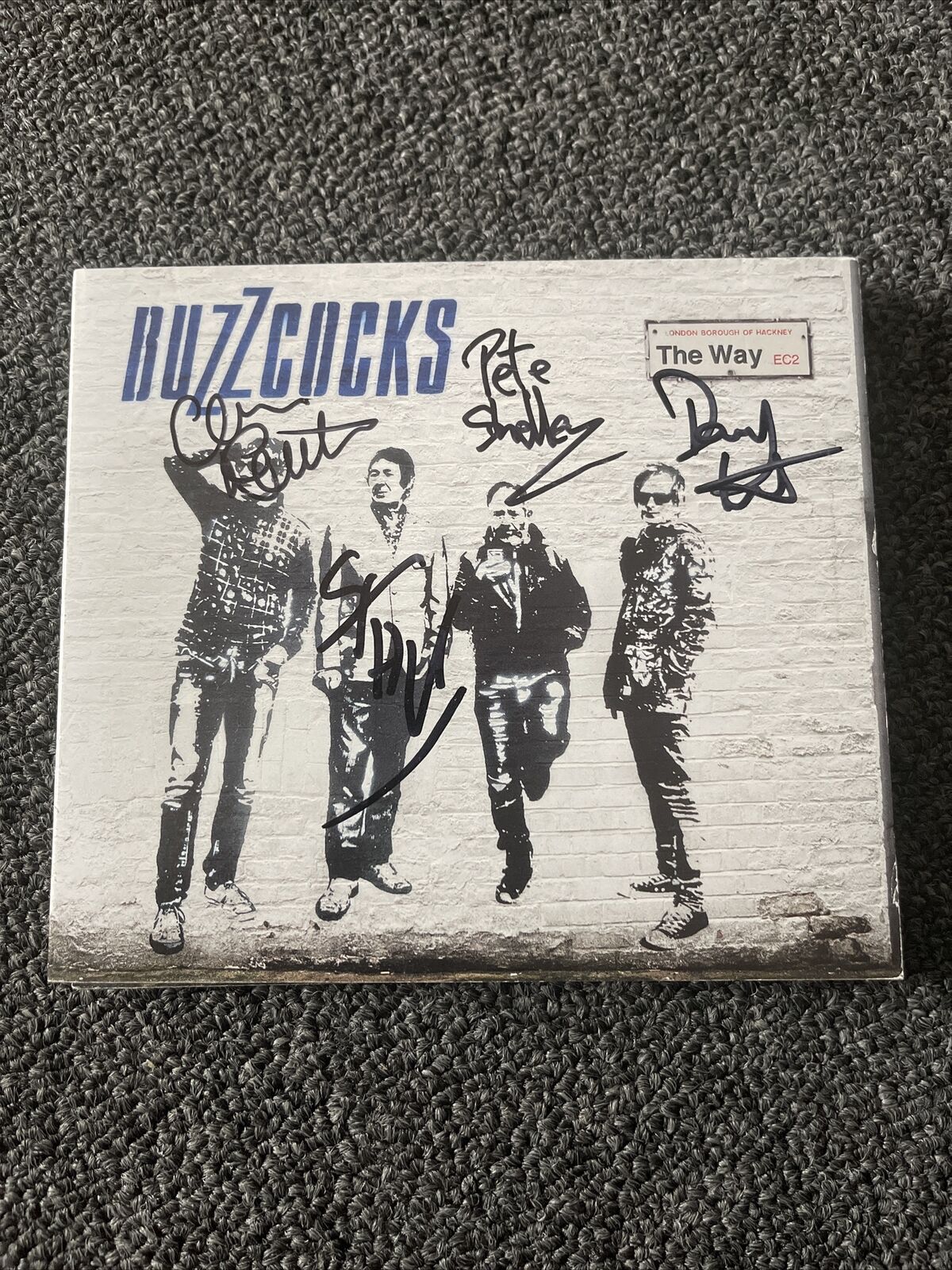 2014 BUZZCOCKS The Way CD Signed By ENTIRE BAND Rare Autograph Auto Real Punk