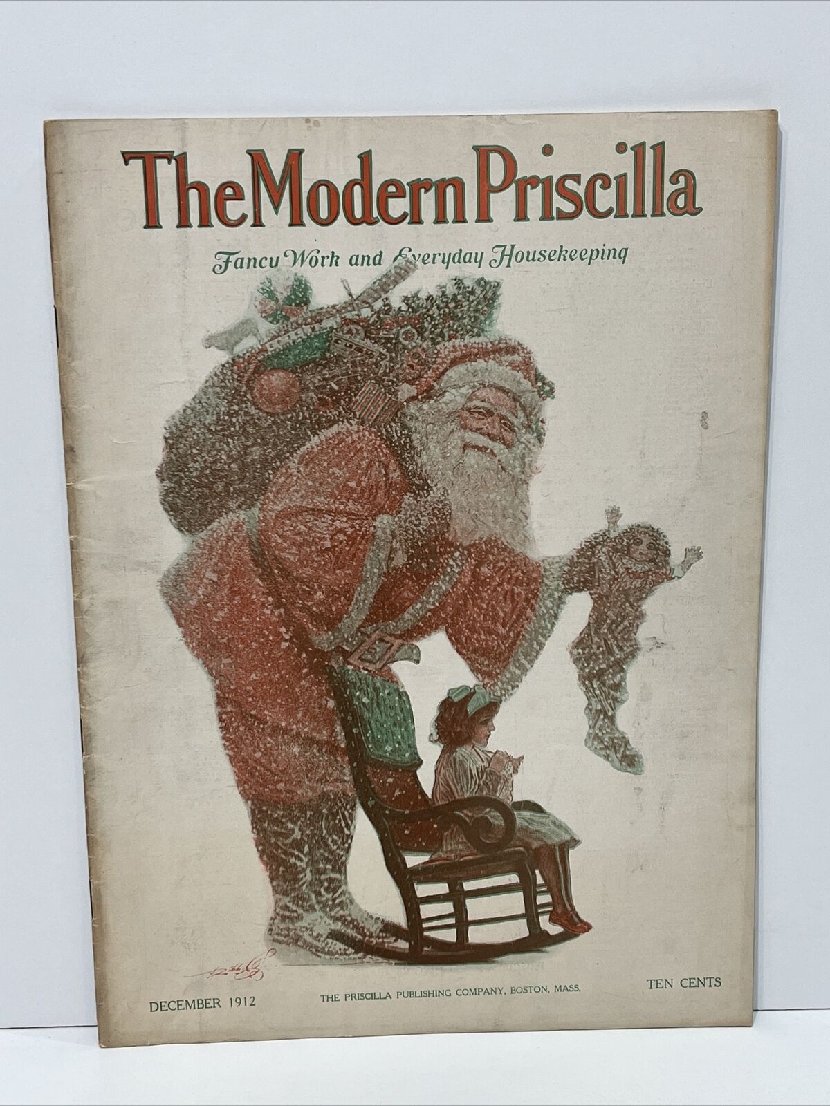 The Modern Priscilla December 1912 Magazine Fancy Work Everyday Housekeeping