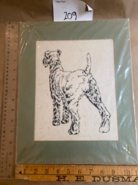 Airedale picture 14 x 11+ Proceeds go to Airedale Rescue 