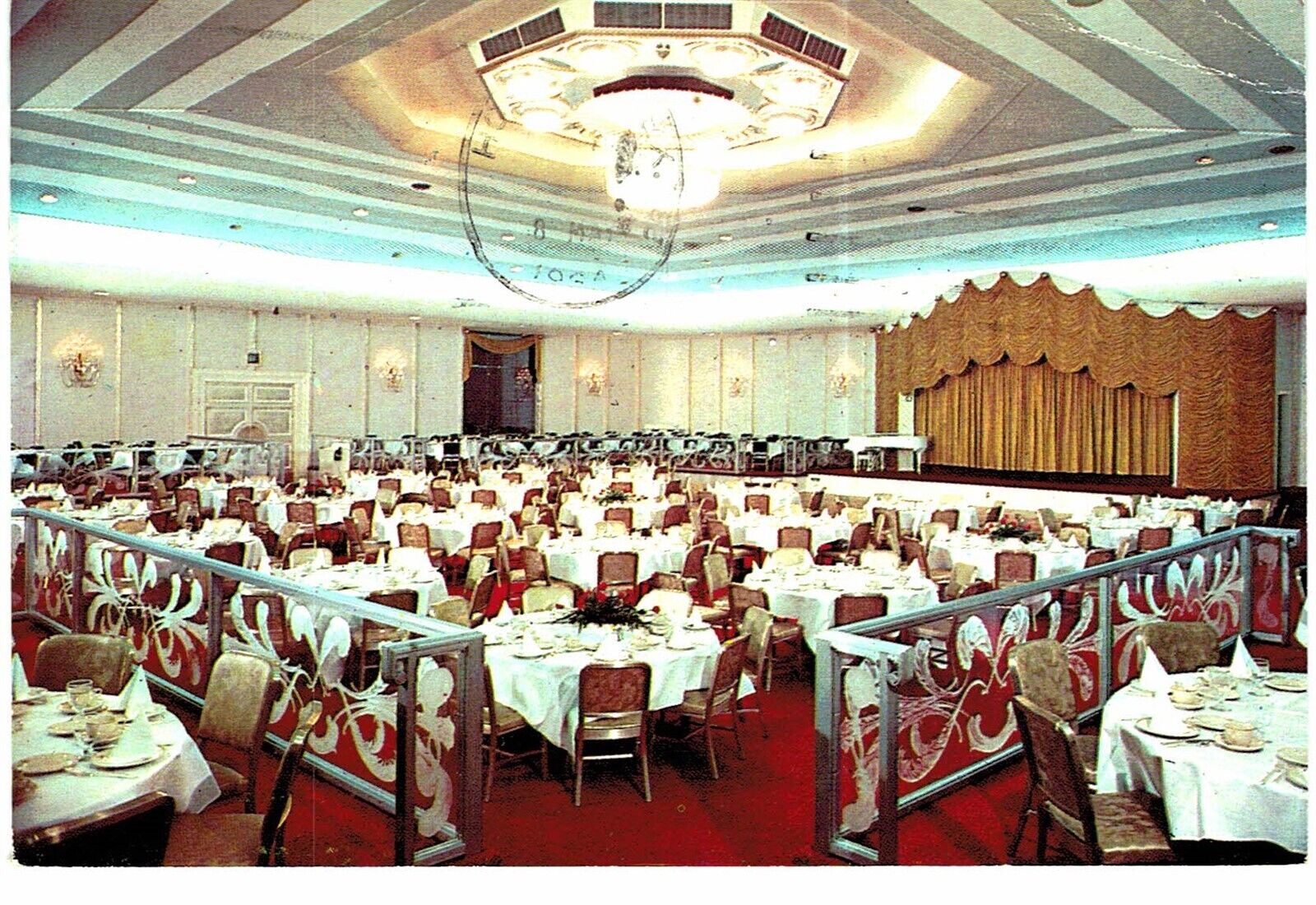 Houston Emerald Room Grand Ball Room Retro 1964 TX