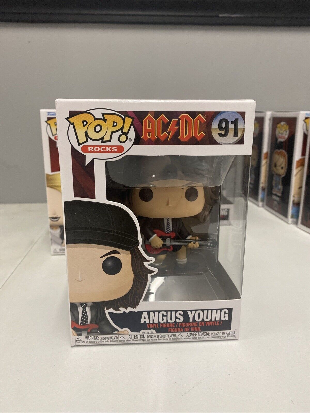 AC/DC Angus Young Funko Pop Vinyl Figure #91 in Protector