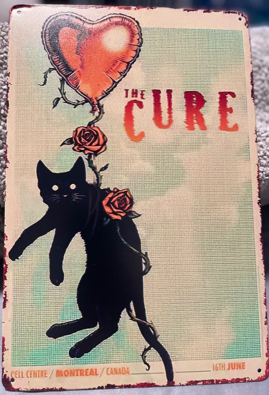The Cure ~ Metal Tin Sign 8” x 12”