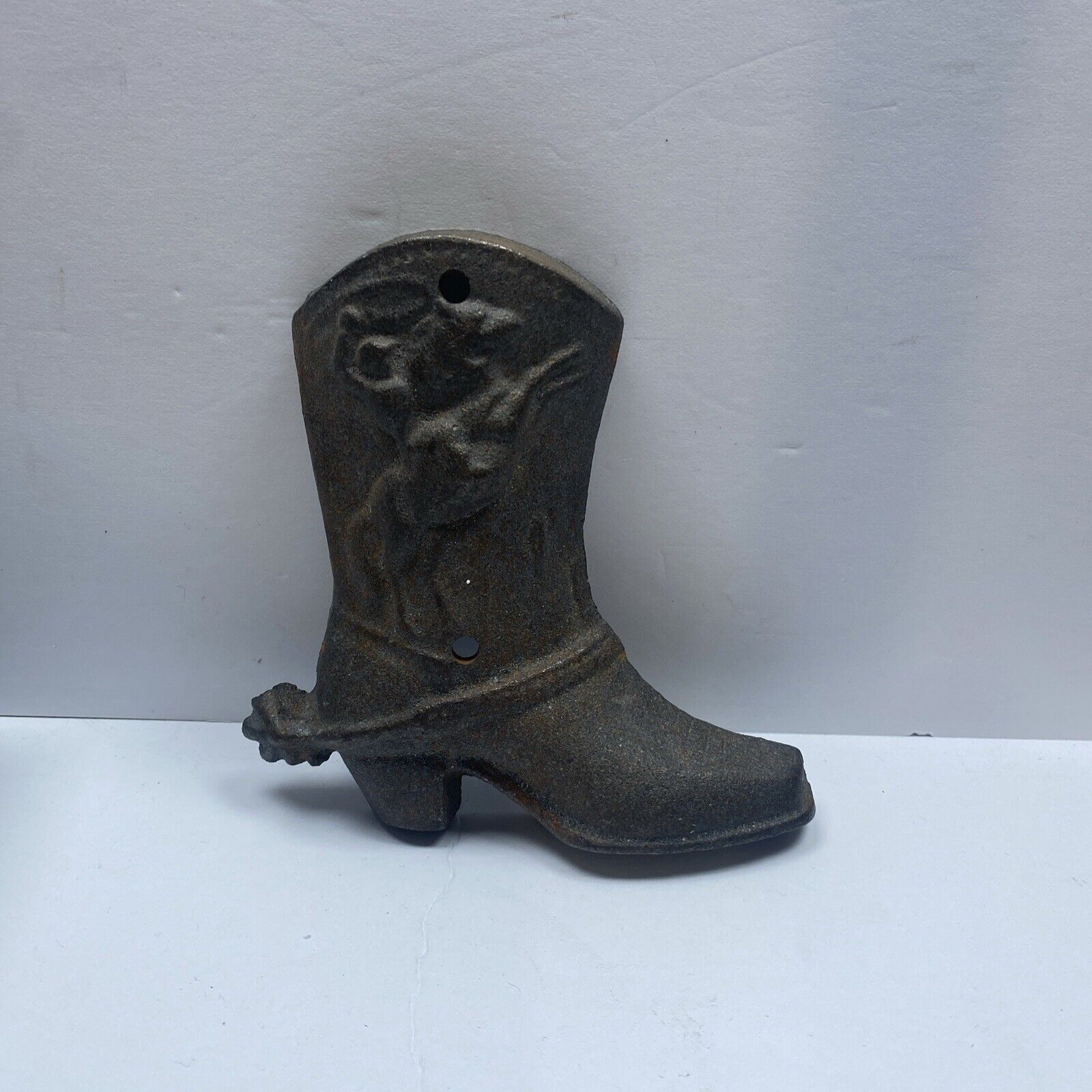 Cast Iron Cowboy Boot , Tall Western Wall Decor