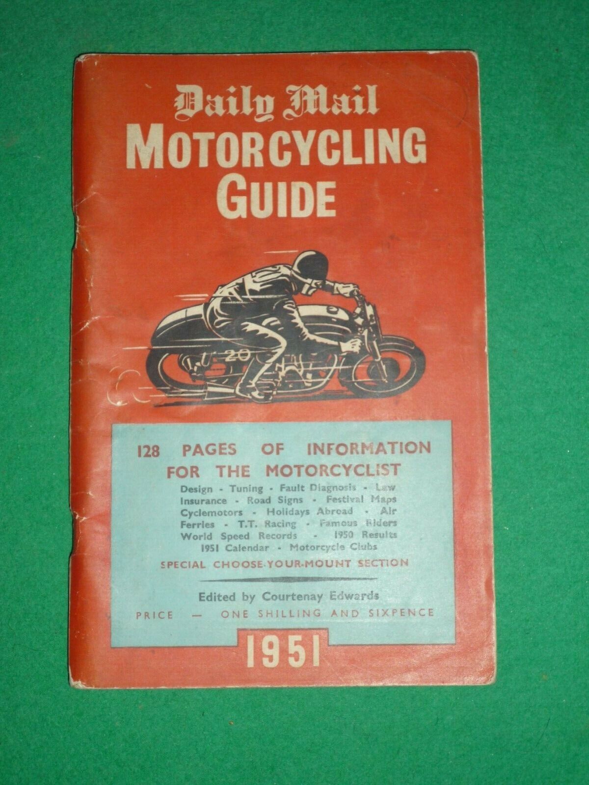 DAILY MAIL MOTORCYCLING GUIDE 1951 (COURTENAY EDWARDS) AJS NORTON BSA MATCHLESS