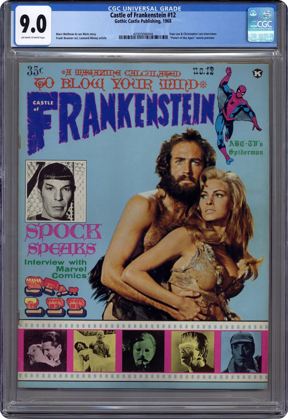 Castle of Frankenstein Magazine #12 CGC 9.0 1968 4232556004