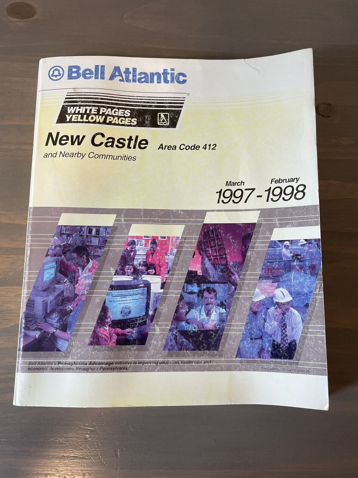 Bell Atlantic New Castle PA 1997 1998 White Pages and Yellow Pages Phone Book