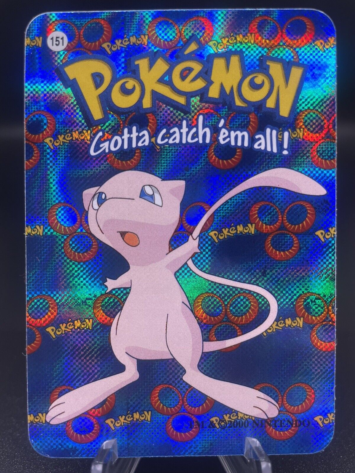 Mew #151 2000 Pokemon Vending Prism Sticker Card