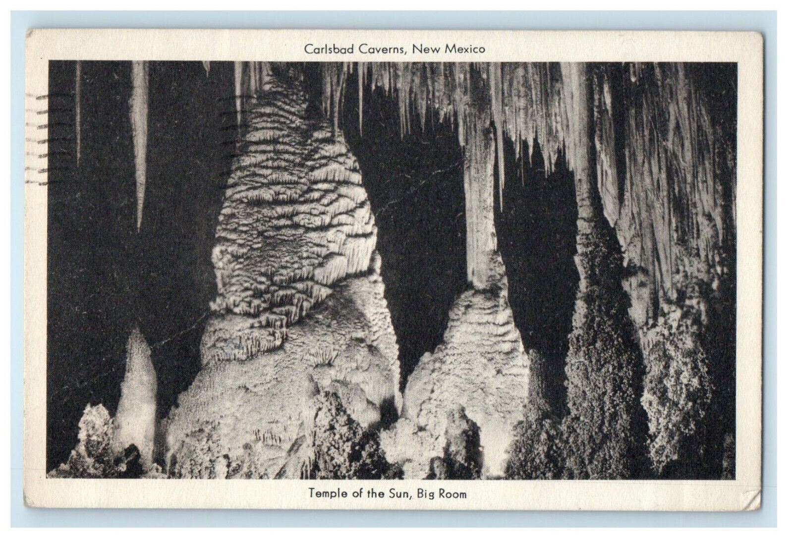 c1940s Big Room Temple of the Sun Carlsbad Cavern, New Mexico NM Postcard