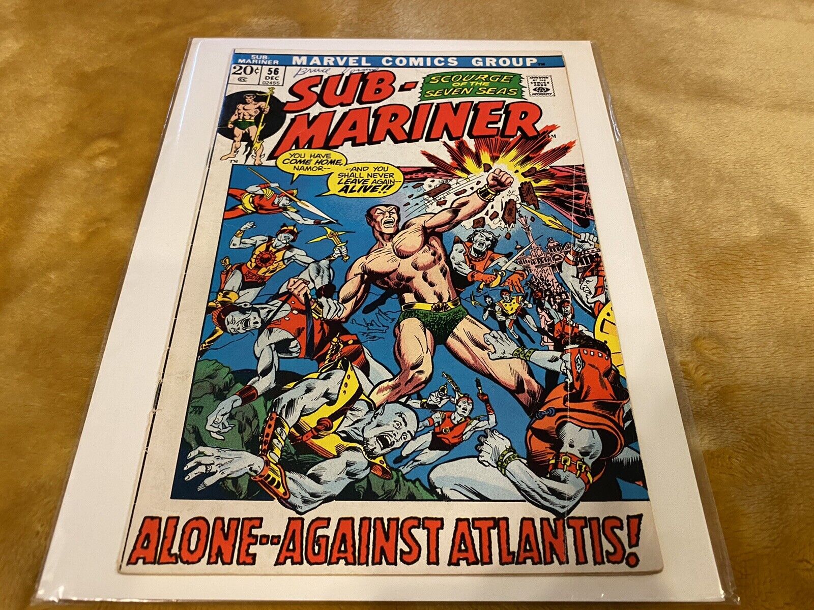 1972 Marvel Comic Sub-Mariner #56 1st App Coral/Haab Iconic Atlantis/Namor Cover