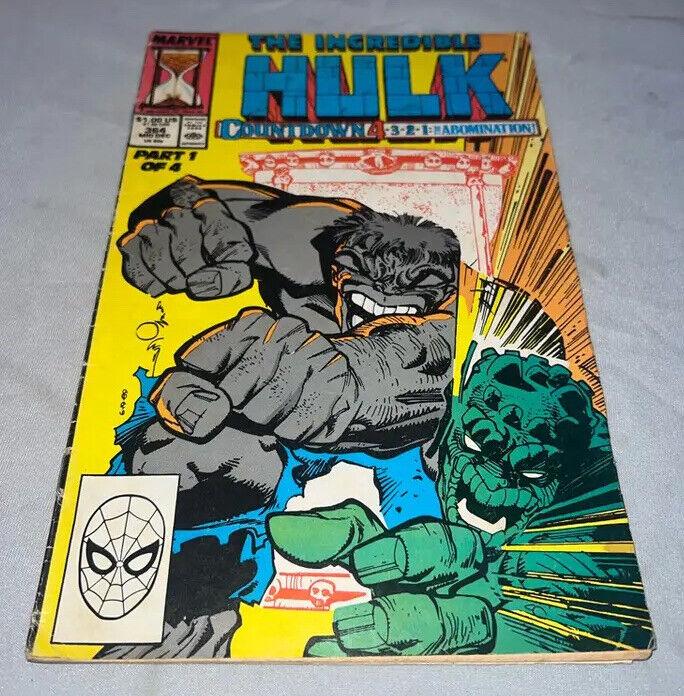 Vintage Marvel Comic Book Incredible Hulk Count Down 364 Abomination 1989