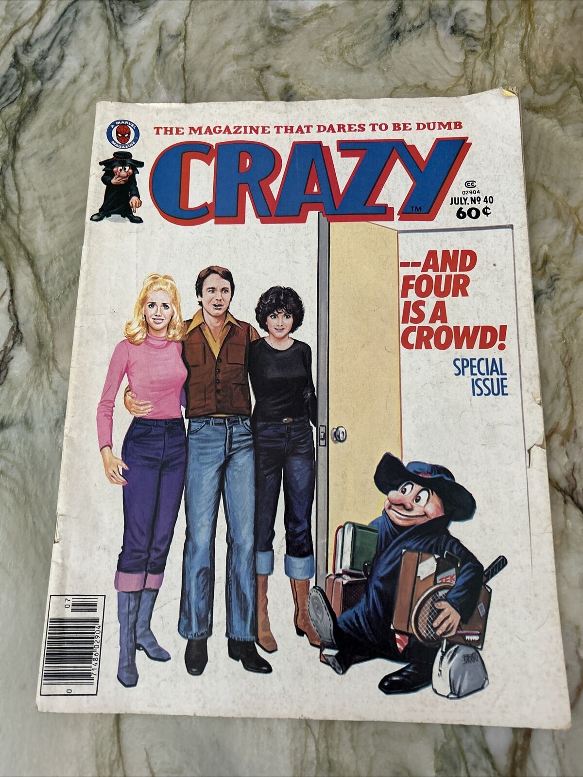 Crazy Magazine A Marvel Magazine Comic Book July No 40 And Four Is A Crowd 