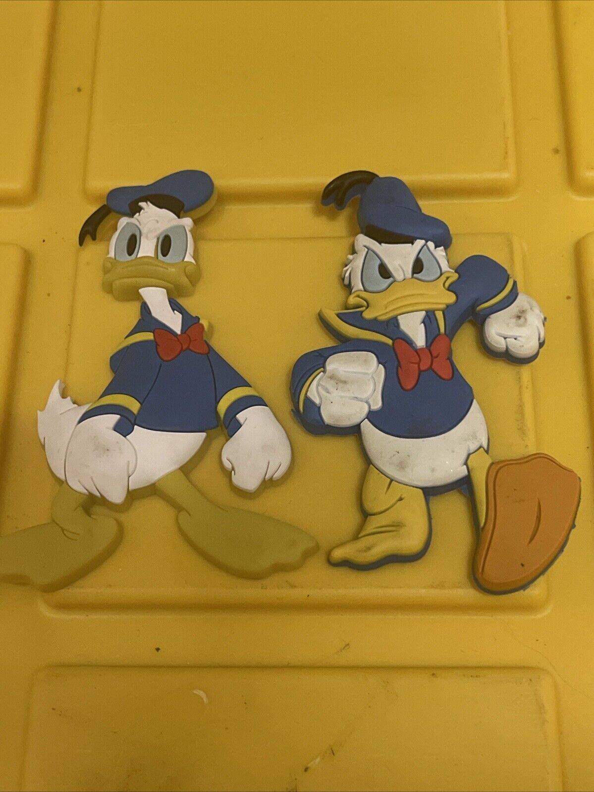 Vintage Disney Parks Donald Duck Magnets Lot Of 2 Donald  Duck with a Mean Face