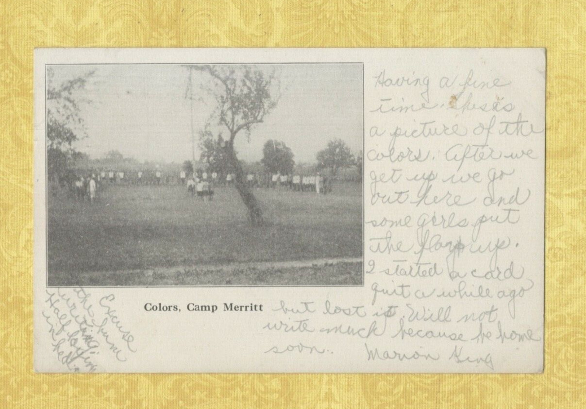 CT East Hartland 1920-29 vintage postcard CAMP MERRITT CONN