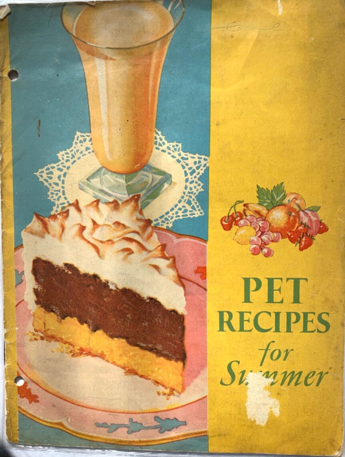 Old advertising cookbooklet 1932 Pet Milk, Pet recipes for summer; Nice (7-5