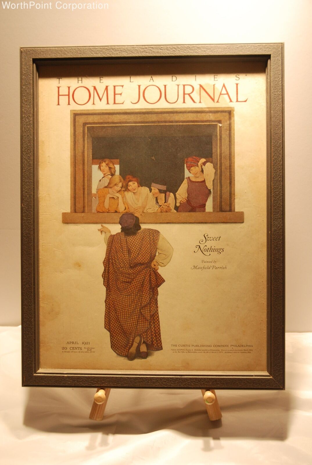 Maxfield Parrish Sweet Nothings Ladies Home Journal Cover 1921 Framed
