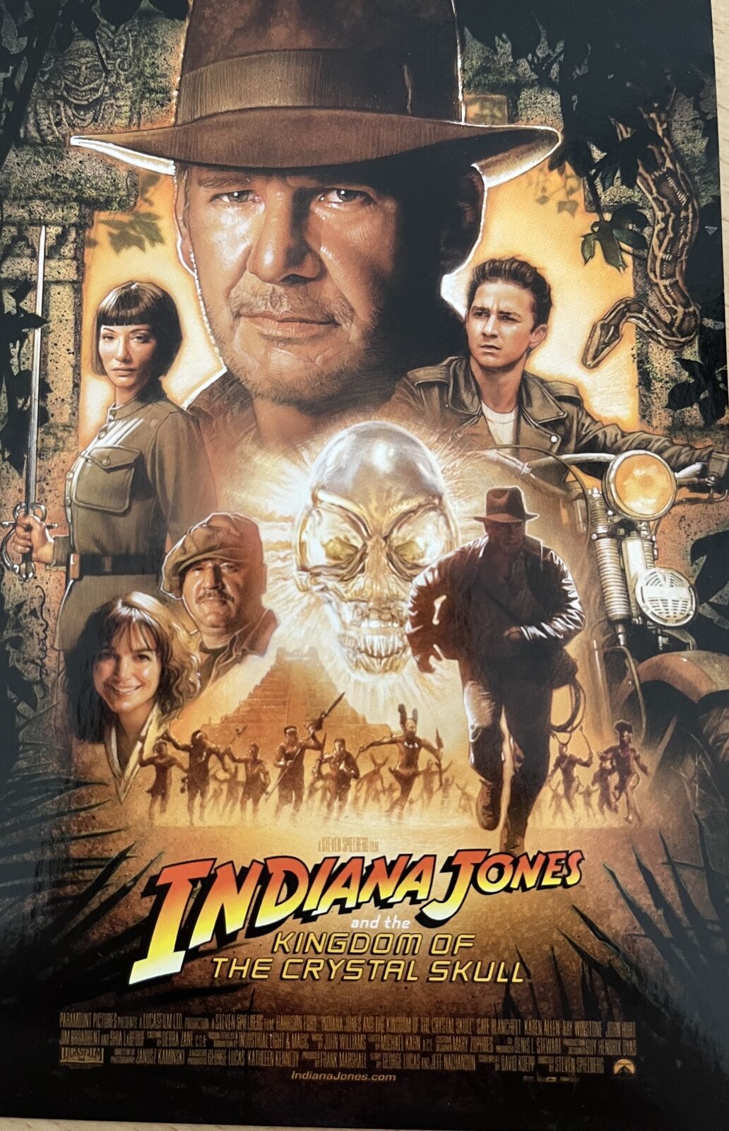 Indiana Jones Personnages Size: 10x15cm POSTCARD