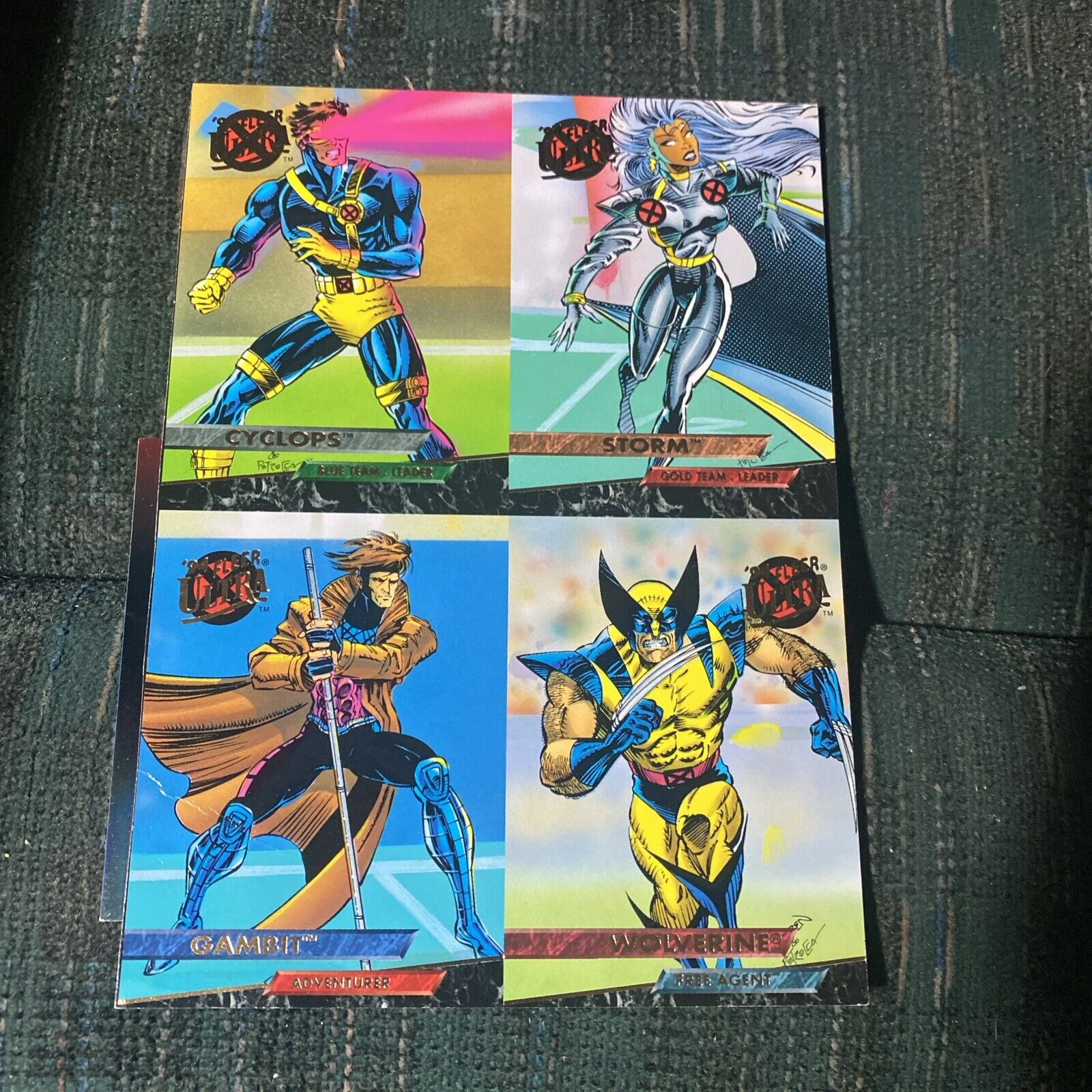 1994 Fleer Ultra X-men Card Set Uncut Sheet Wolverine Storm Gambit Cyclops ￼