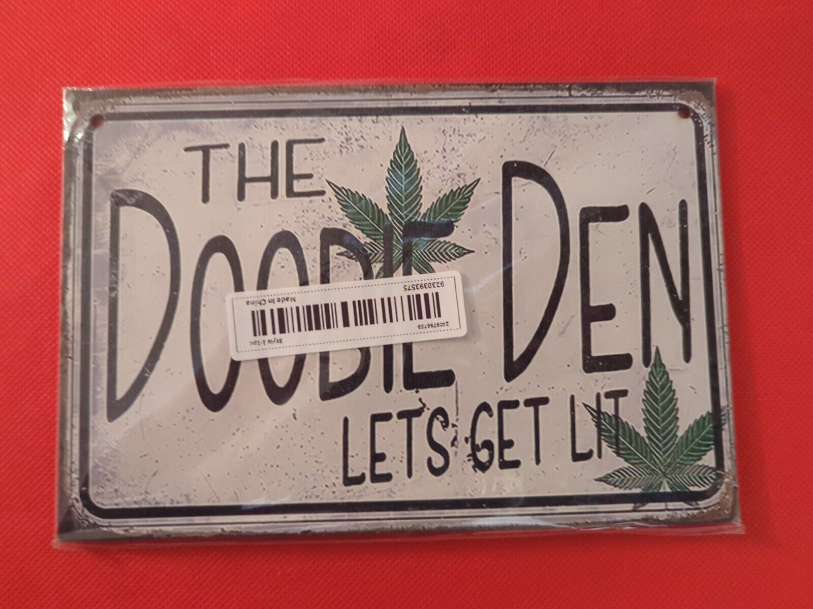 The Doobie Den Let\'s Get Lit, Den, Bar, Bedroom, Living Room, 5.5 X 8 Hangable 