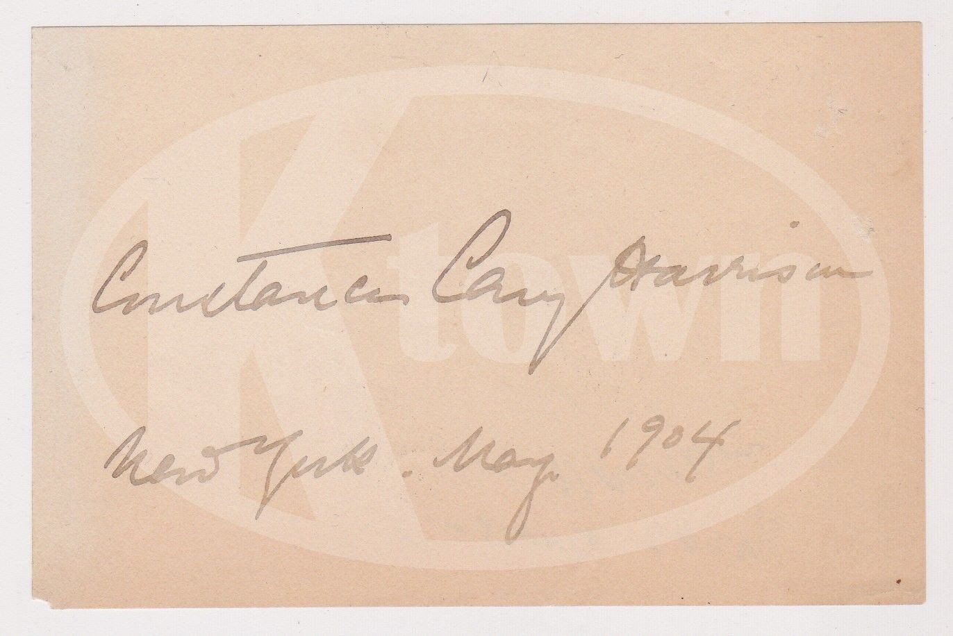 Constance Cary Civil War Battle Flag Seamstress Antique Autograph Signature