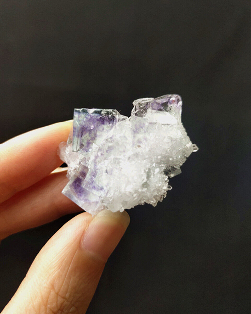 China//New Material Natural Purple Phantom Fluorite Protruding Mineral Specimens