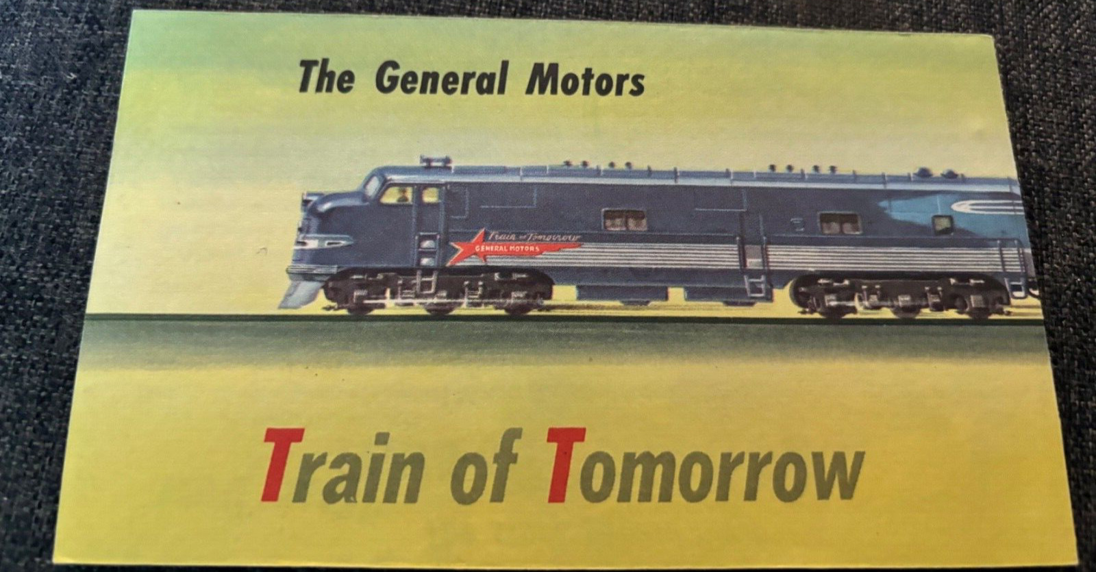 The General Motors Train of Tomorrow brichure