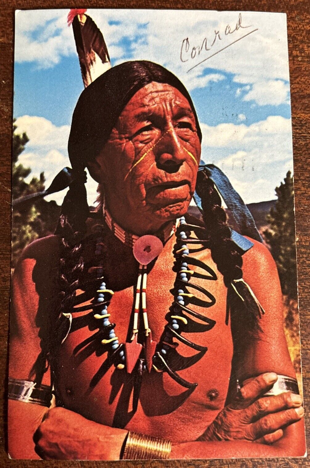 Postcard Indian Chief ~ Strong And Proud 
