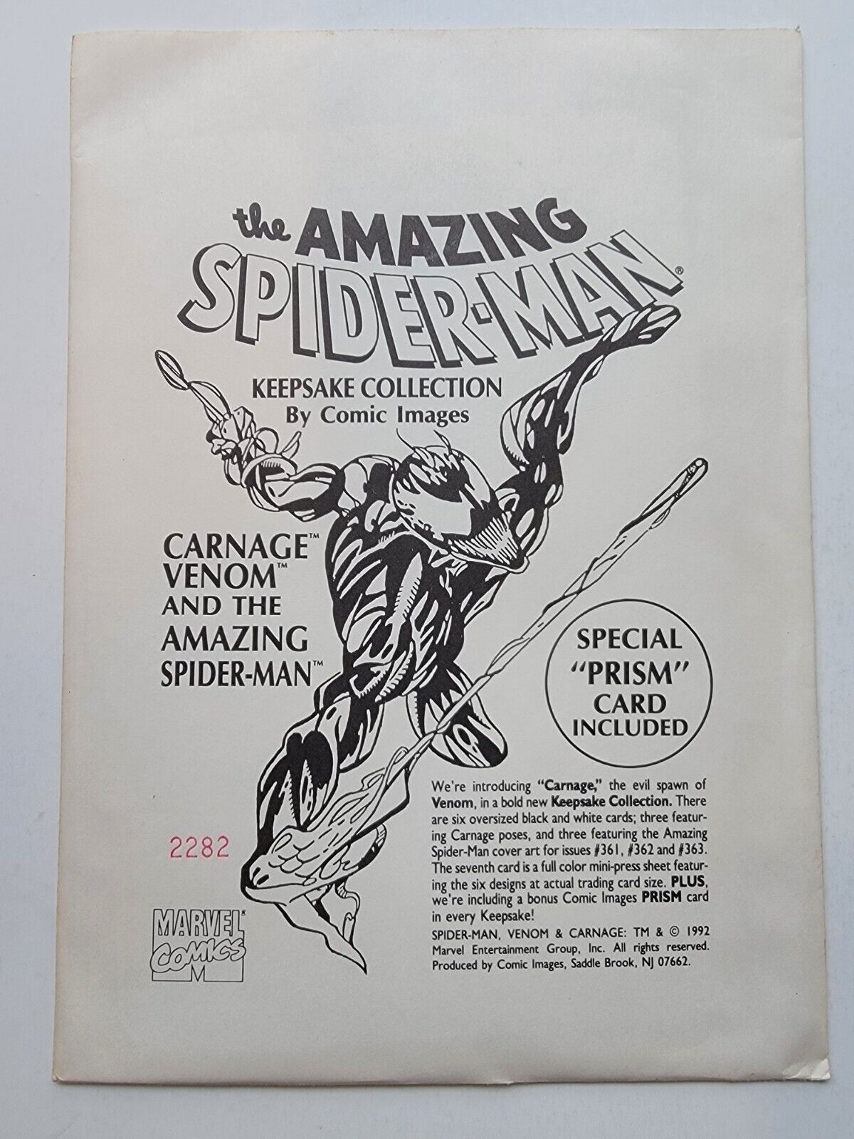 Amazing Spider-Man KEEPSAKE COLL. Sealed Issues #361-363 + New Venom Prism Card
