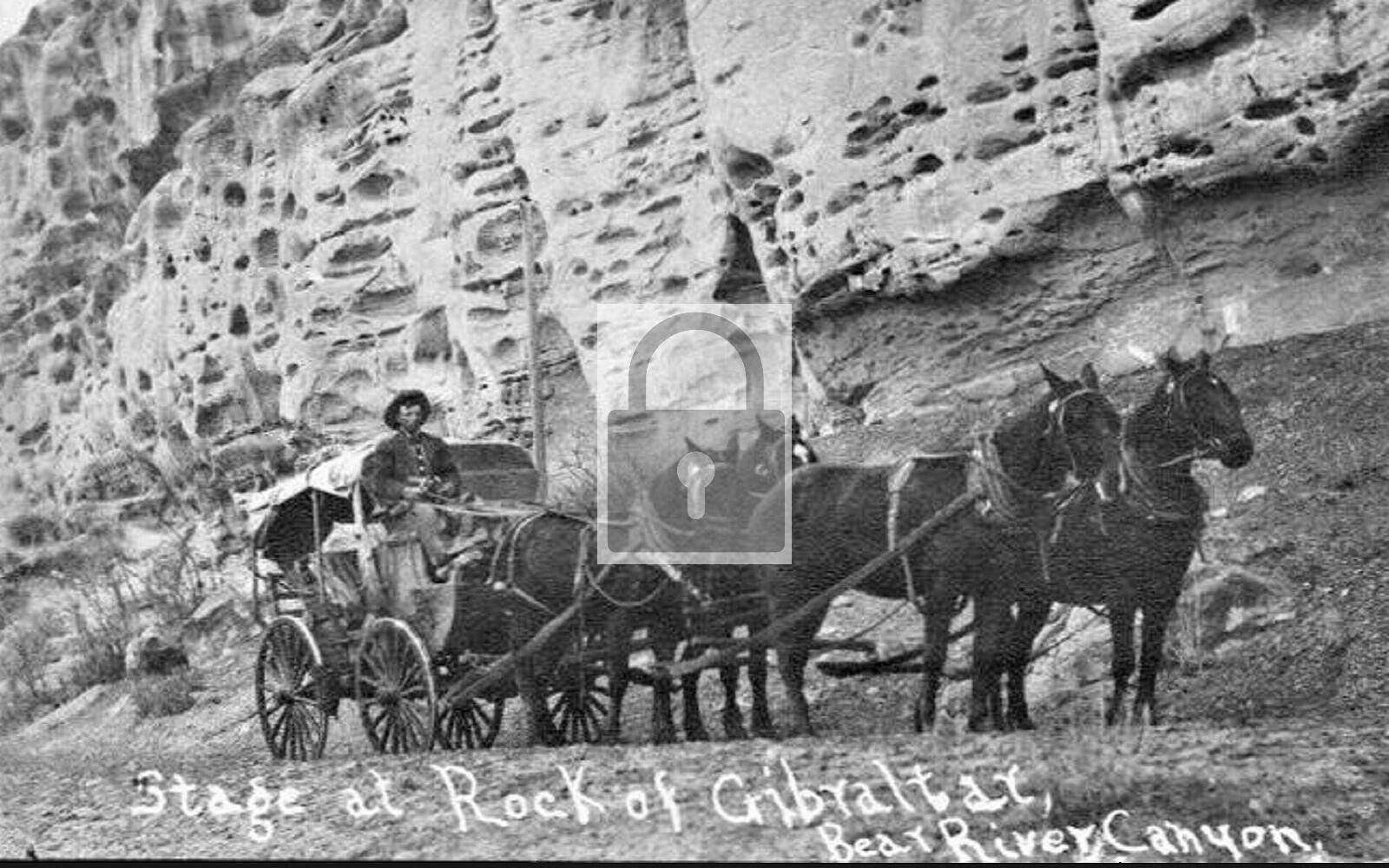 Stagecoach Rock Of Gibraltar Bear Canyon Colorado CO Reprint Postcard