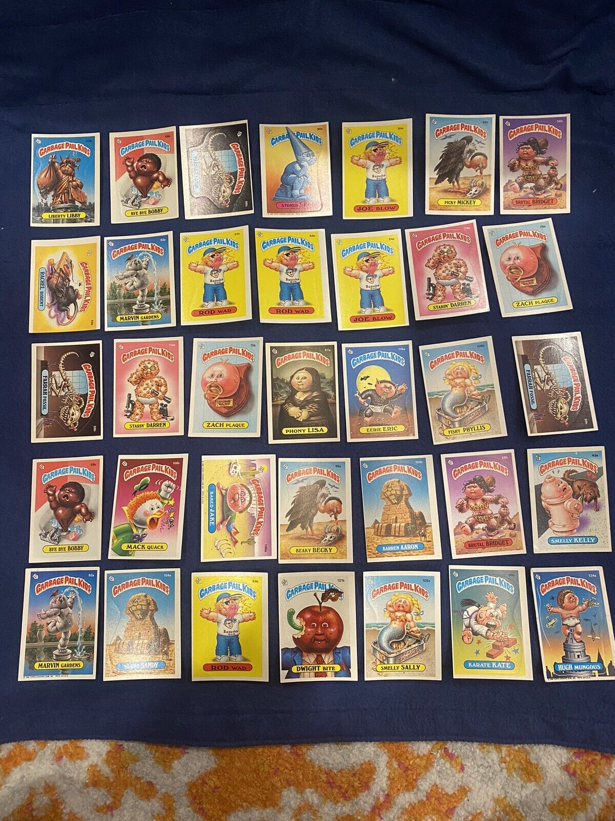 Garbage Pail Kids Lot Of 35 Cards - Vintage 1986