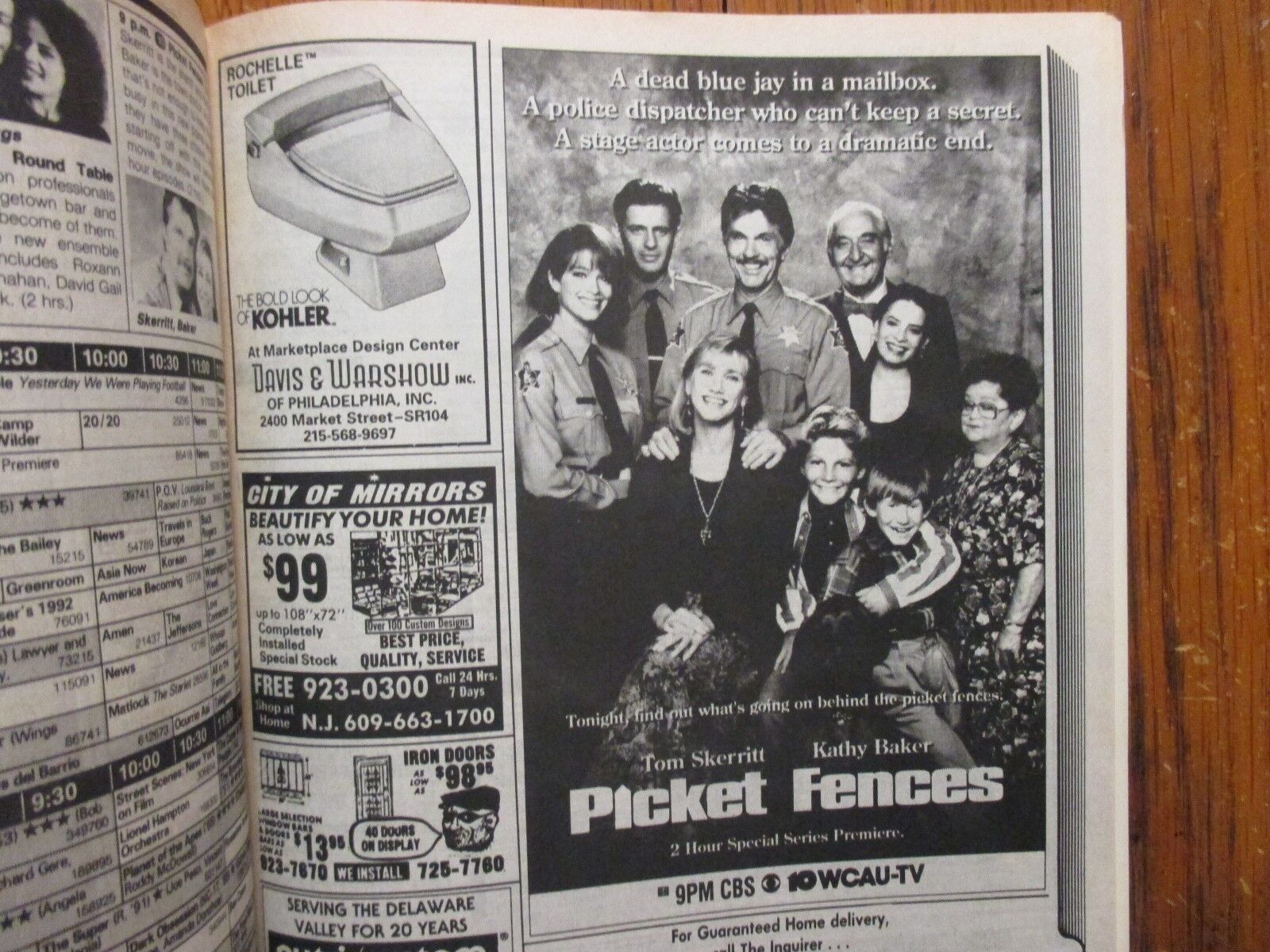 Sep 13-1992 Philadelphia Inquirer TV Maga(PREMIERE OF PICKET FENCES/FALL PREVIEW