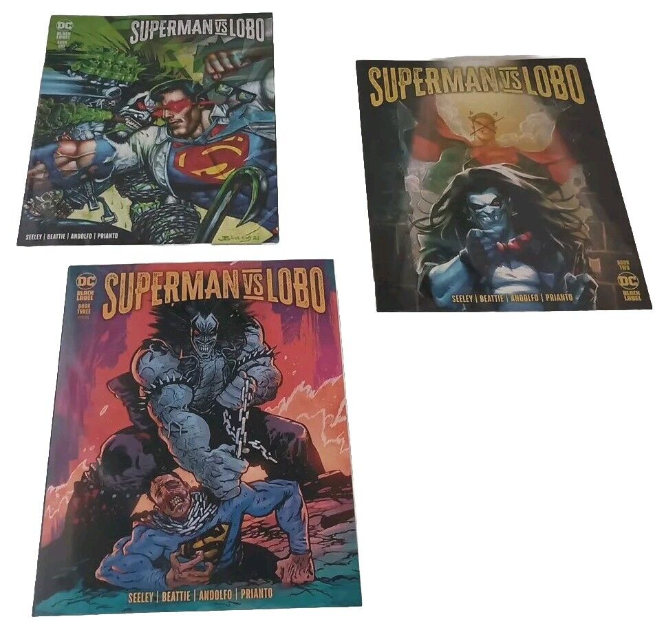 Superman vs Lobo 1-3 (DC Black Label) Full Set