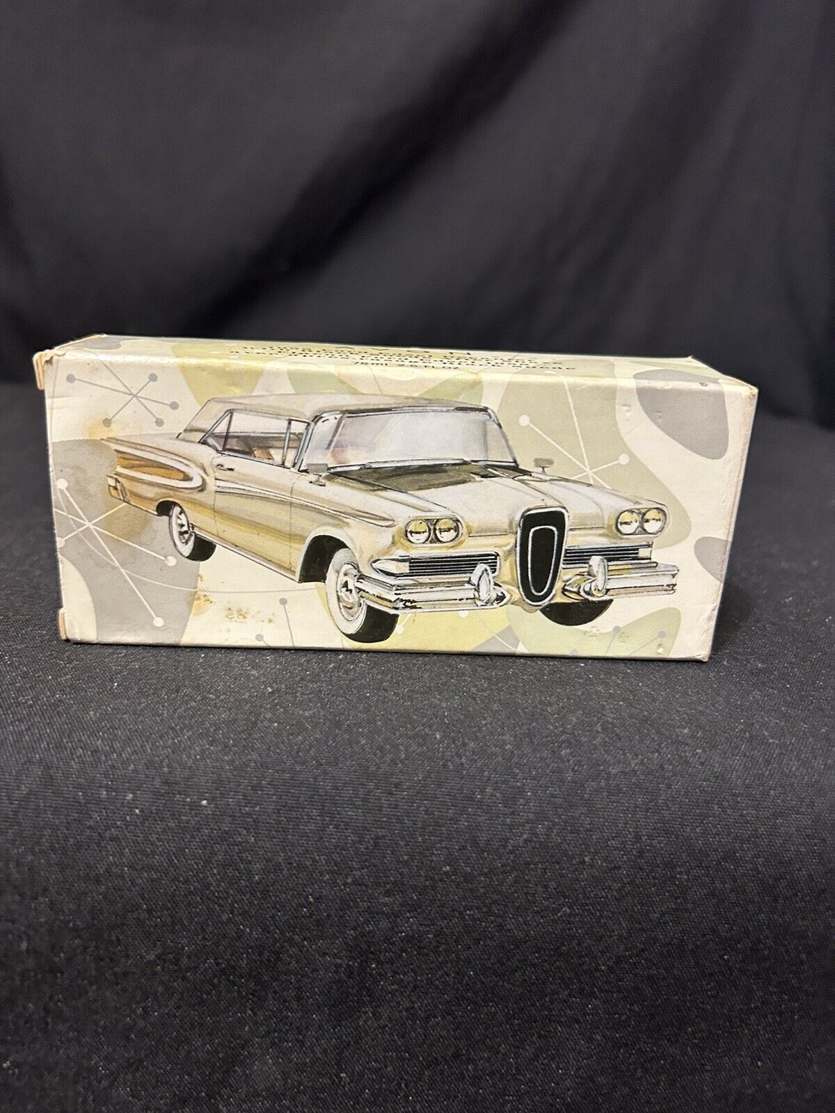 Avon 1958 Ford Edsel Decanter With Black Suede After Shave