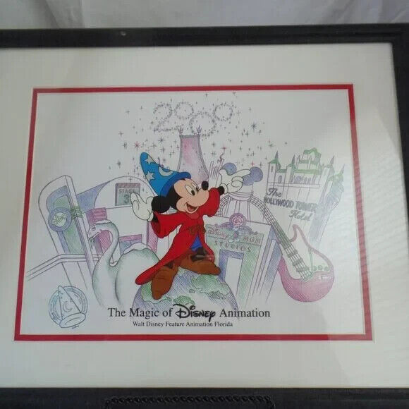 Disney Sorcerer Mickey Celebrating the New Millenium Art of Animation