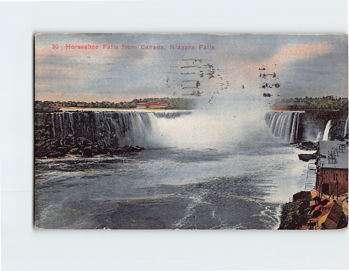Postcard Horseshoe Falls from Canada, Niagara Falls, Canada