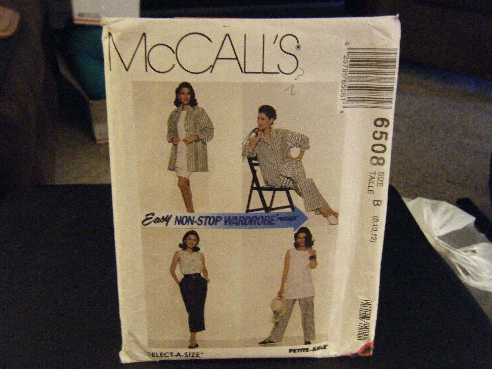 McCall\'s 6508 Misses Shirt, Tunic, Top, Skirts & Pants Pattern - Size 8 & 10