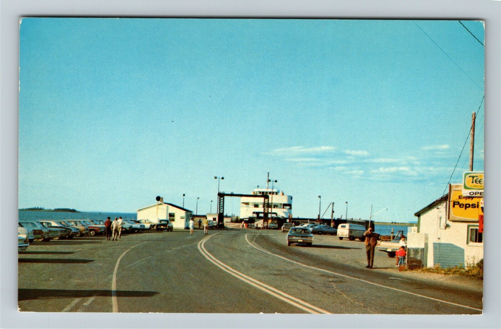 Caribou NS-Nova Scotia, Ferry Loading at Caribou, Scenic View, Vintage Postcard