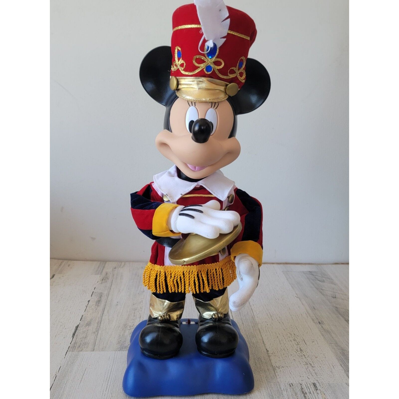 Telco 1996 Minnie Mouse marching band AS IS motionette animated Xmas