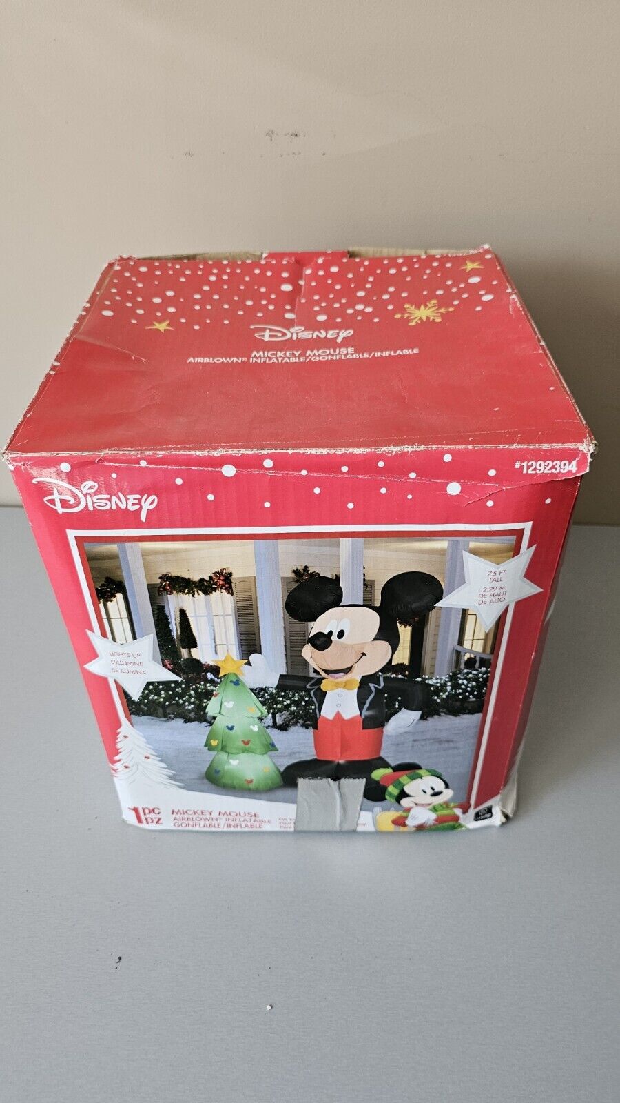 DISNEY Mickey Mouse 7.5ft Christmas Airblown Inflatable Tree #1292394 2019