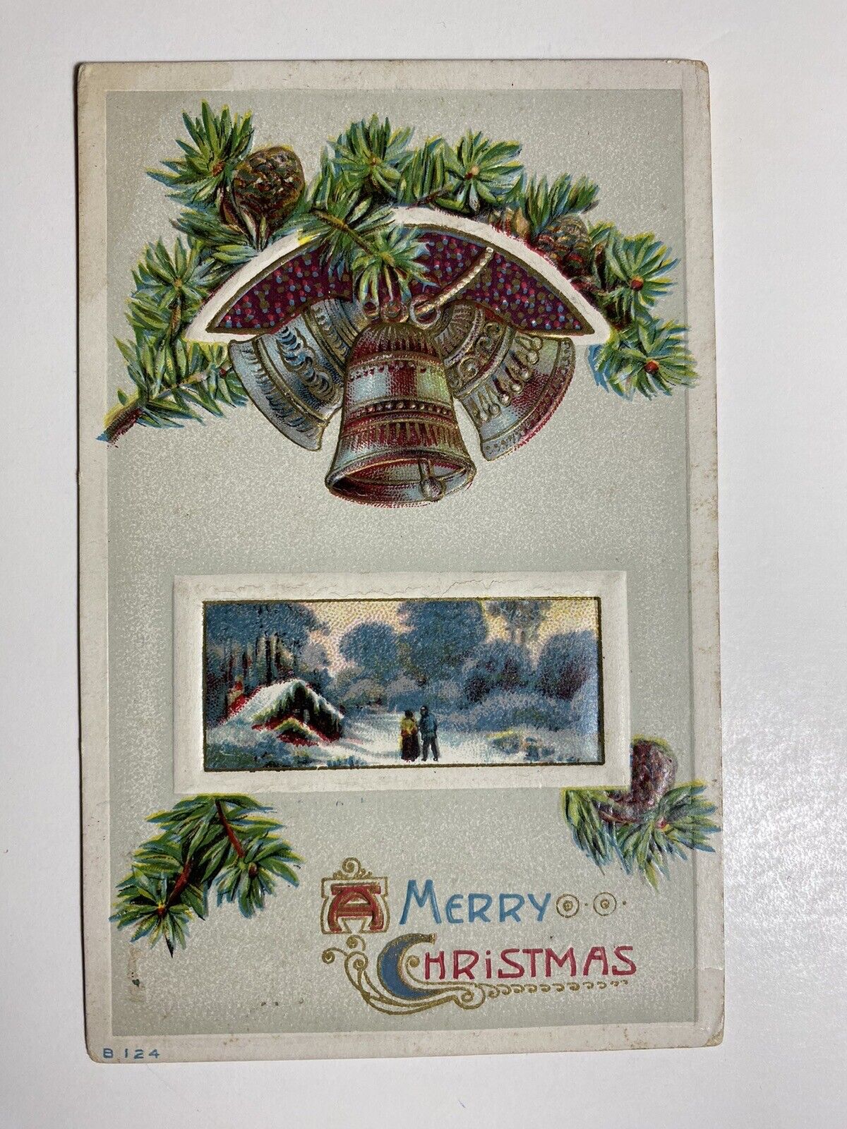 1910 Merry Christmas Postcard