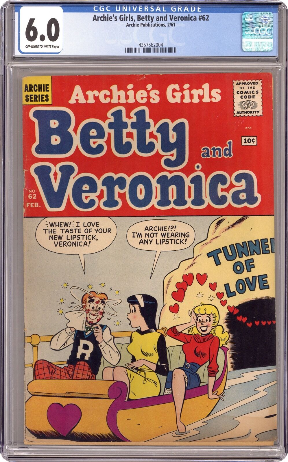 Archie's Girls Betty and Veronica #62 CGC 6.0 1961 4357562004