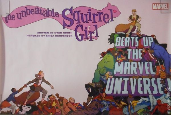 Unbeatable Squirrel Girl Poster by Erica Henderson ITEM#1 NM 2016 Stock Image