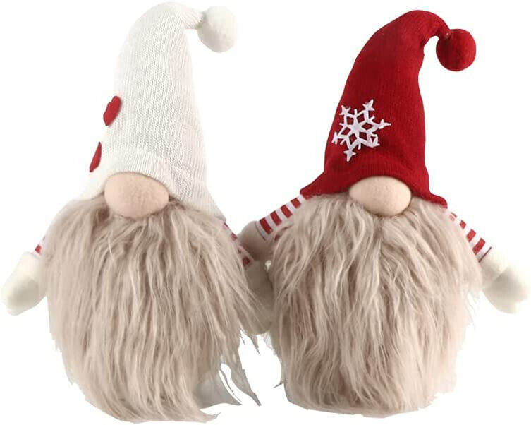 Christmas Swedish Santa Gnome Swedish Tomte Holiday Decorative 2PK
