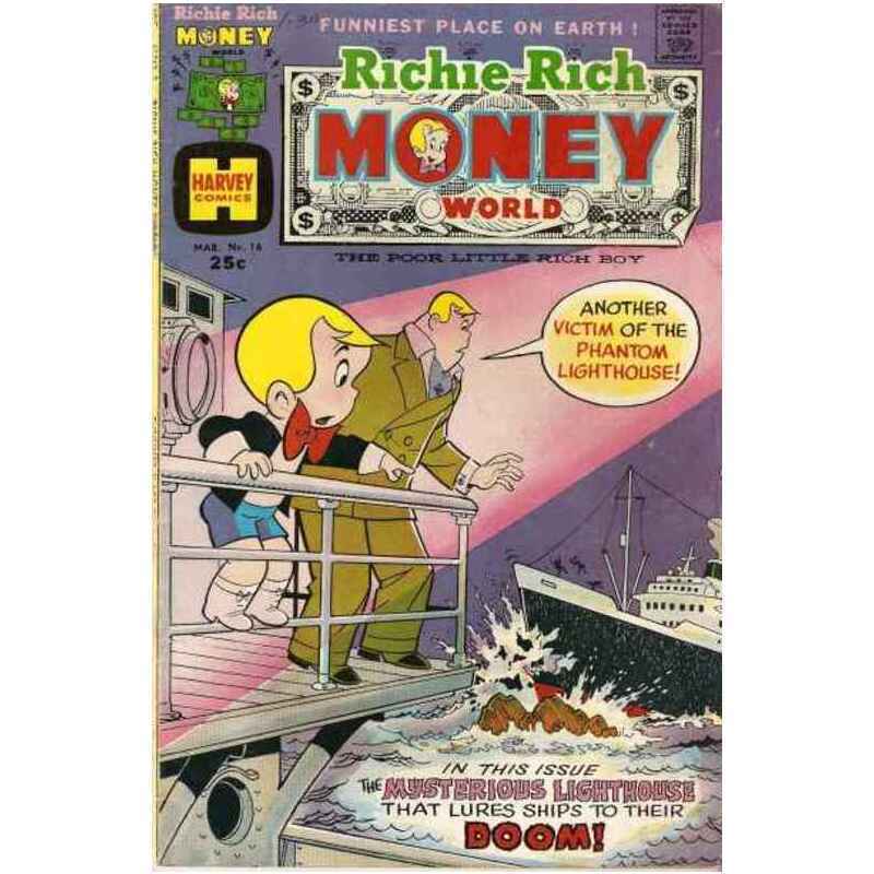 Richie Rich Money World #16 in Fine minus condition. Harvey comics [t: