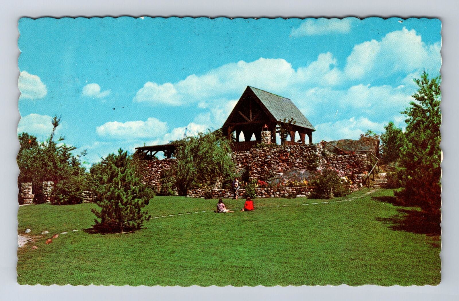 Rockport ME-Maine, Vesper Hill Children's Chapel, Antique Vintage Postcard