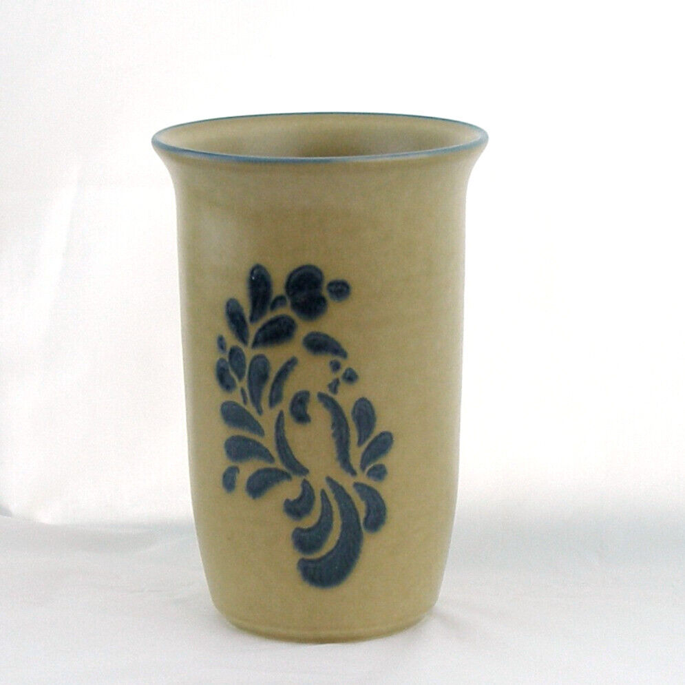 Vintage Pfaltzgraff Folk Art Vase or Utensil Holder USA