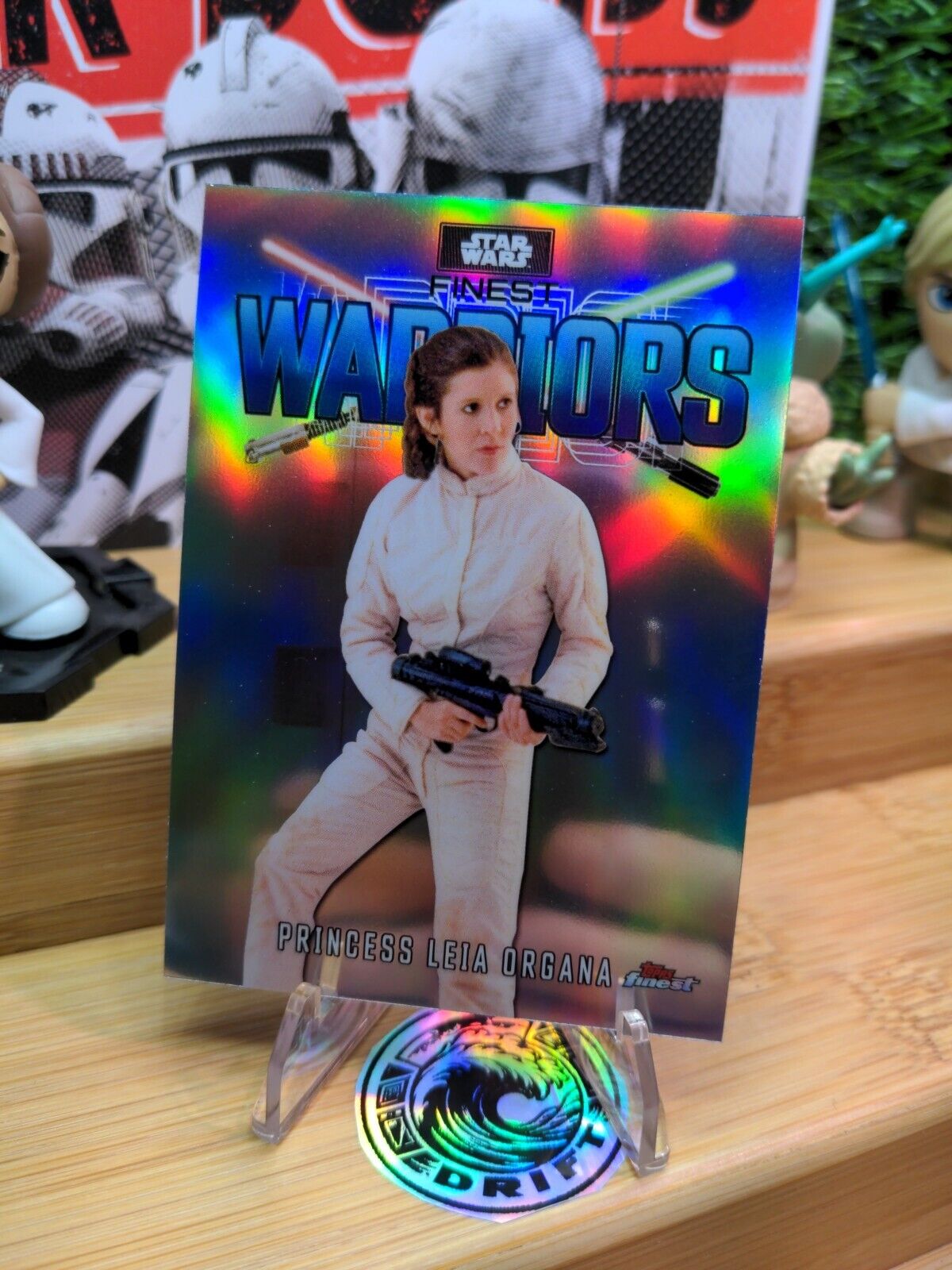 2023 Topps Finest Star Wars Finest Warriors #FW-6 Princess Leia Organa