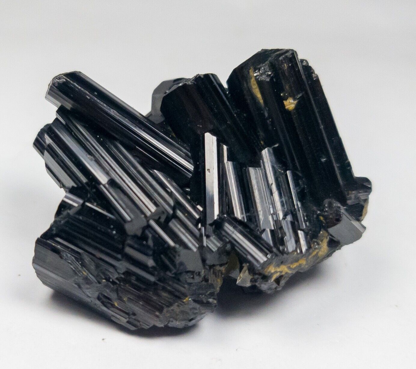 Shiny Terminated Black Tourmaline Crystal Cluster  Skardu, Pakistan  51g