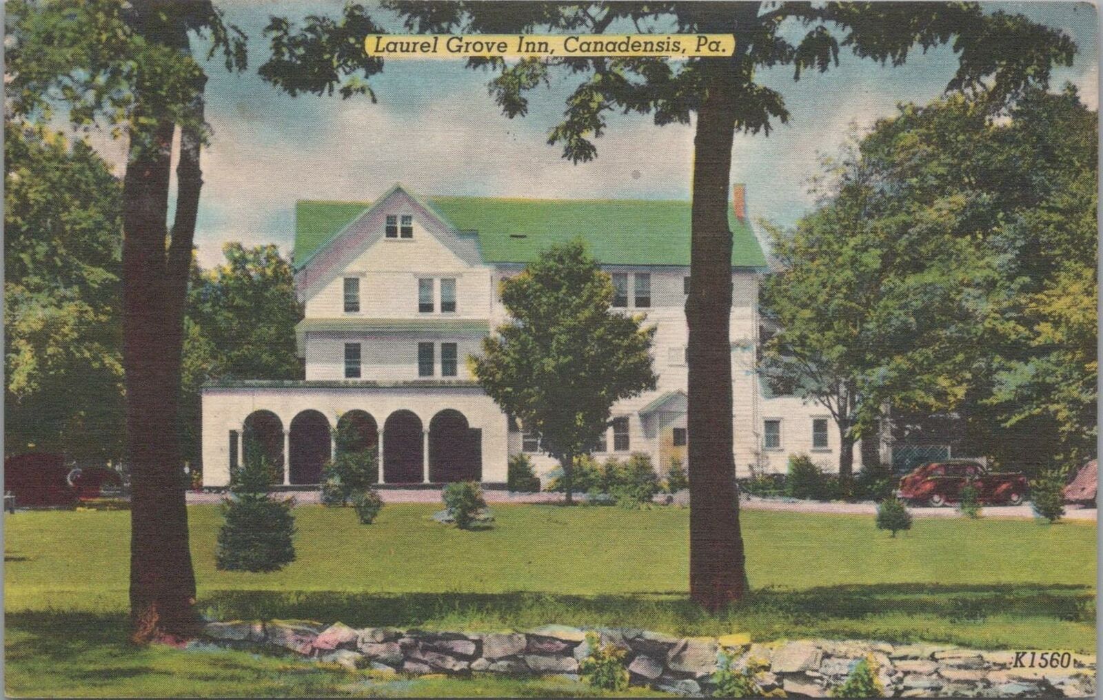 Postcard Laurel Grove Inn Canadensis PA 