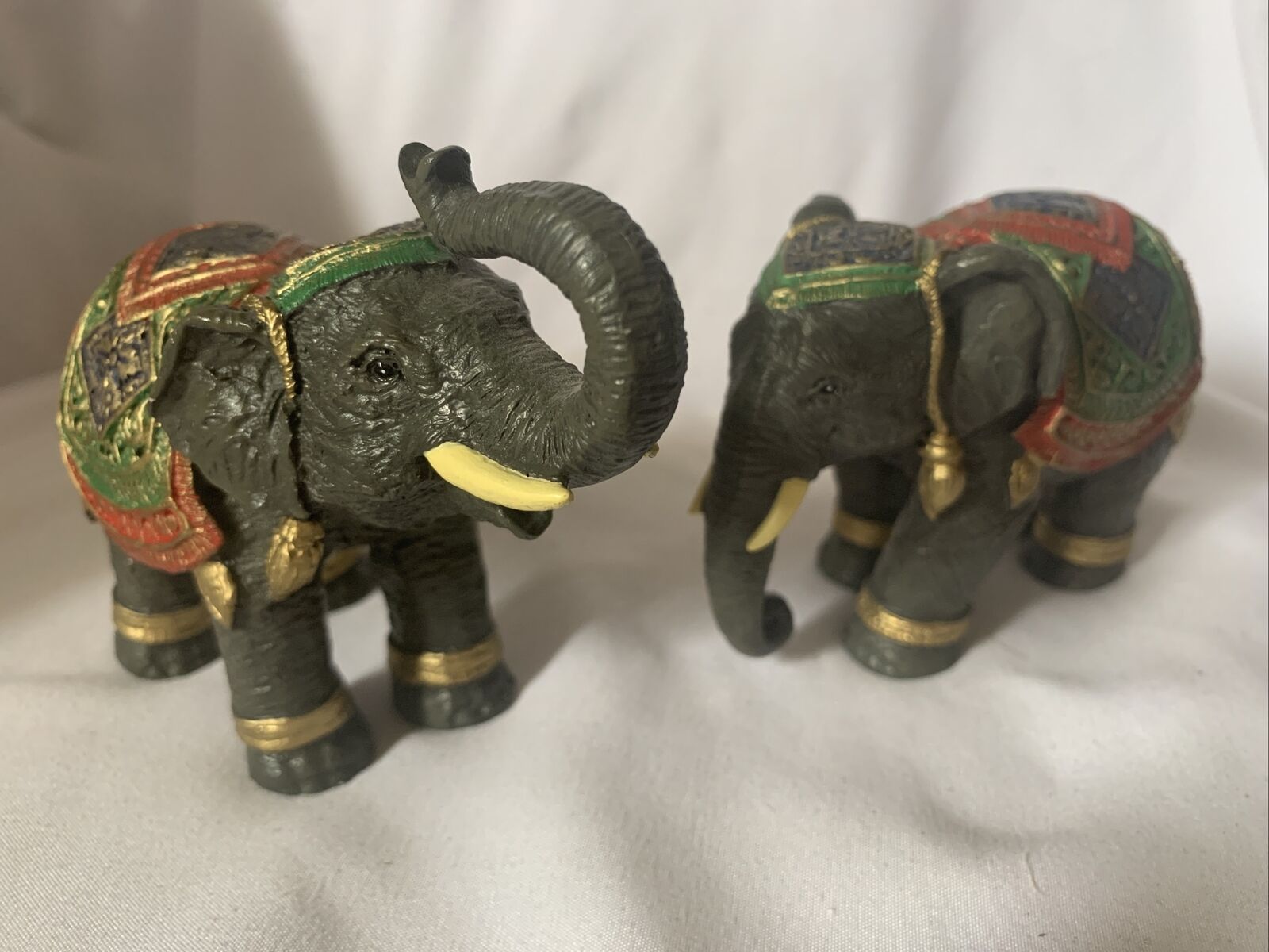 Decorative Elephant Figurines set of Two